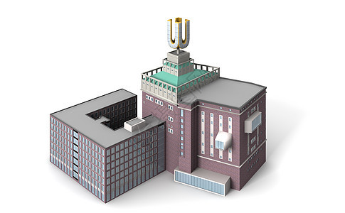 Dortmund U 8号塔钢筋建筑木炭技术建筑学啤酒厂渲染金子混凝土啤酒图片