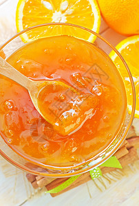 橙果酱橙子厨房小吃水果果味季节柠檬玻璃食物早餐图片