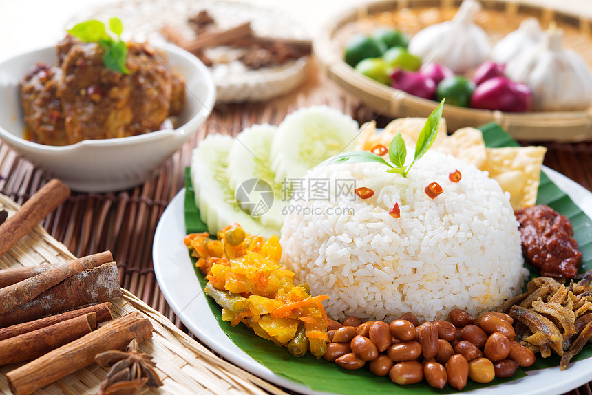 马来西亚食食纳西乳液图片