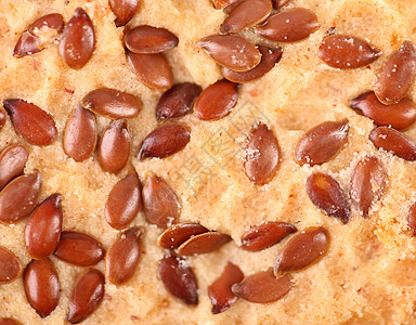 配芝麻种子的饼干棕色香味面包白色团体糕点小麦食物麦片玉米图片