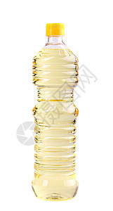 瓶装油 孤立玻璃塑料饮食调味品瓶子液体烹饪美食向日葵白色图片