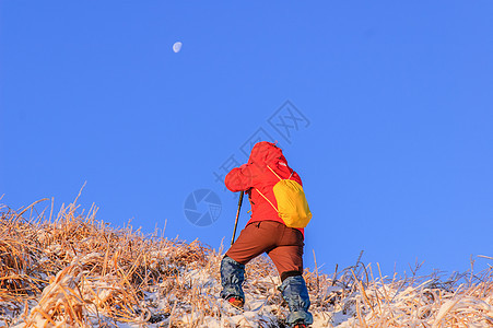 山太阳旅行远足晴天白色山脉风景场景日出武功图片