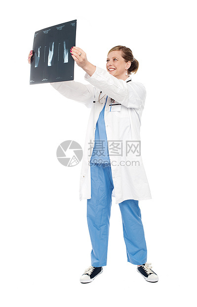 检查扫描X光报告的女医生临床保健医师卫生专家冒充职业医院护士从业者图片