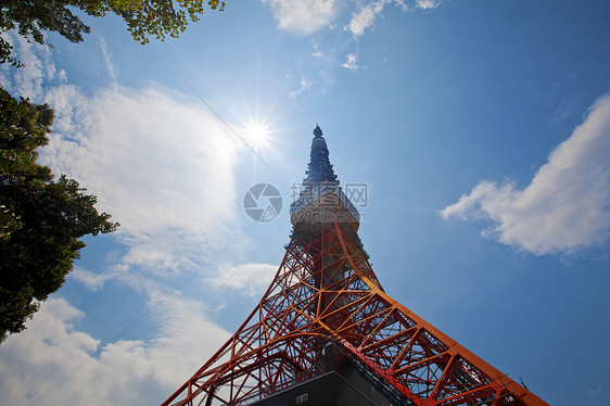东京塔景观工程旅游建筑学观察者地标假期天空收音机车站图片