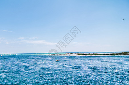 佛罗里达海滩景风暴天气太阳晴天蓝色反射海岸天空地平线海洋图片