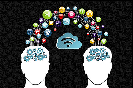 Cloud计算网络概念全世界论坛合伙男人团体消息工作团队商业电话图片
