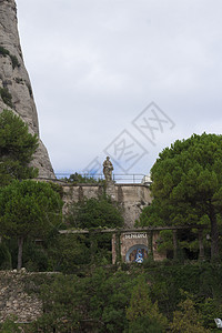 西班牙 加泰罗尼亚 蒙特塞拉特大教堂纪念碑教会避难所游客建筑学旅行图片