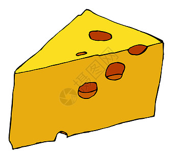 奶酪小吃奶制品节食反射三角形营养食物杂货店橙子艺术品图片