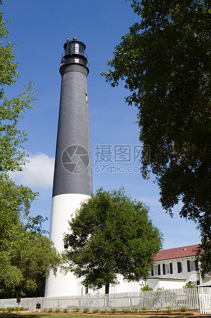 灯塔天空航海建筑学海岸线历史导航警告船运照明地标图片