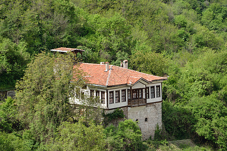 保加利亚Melnik一栋房屋的空中观察图片