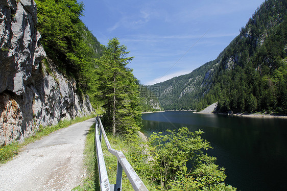 奥地利湖全景图片