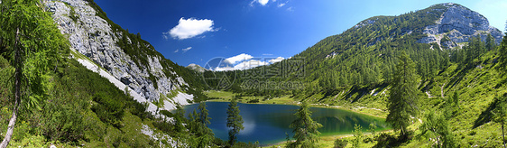 山岳中的湖泊天空环境太阳冰川高山顶峰荒野旅游风景蓝色图片