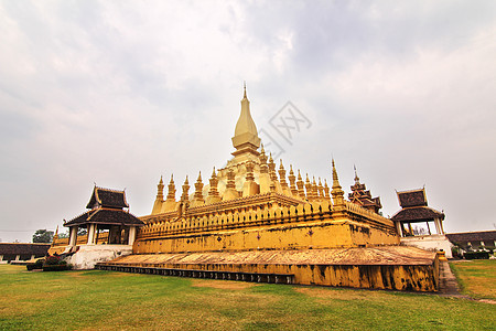 那个卢昂的瓦特拉文化艺术旅行佛教徒纪念碑建筑万象旅游金子宗教图片