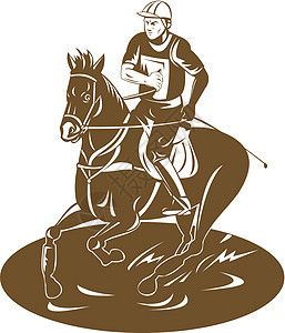 马术骑马背景图片
