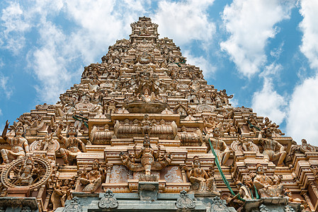传统印度教寺庙gopuram图片