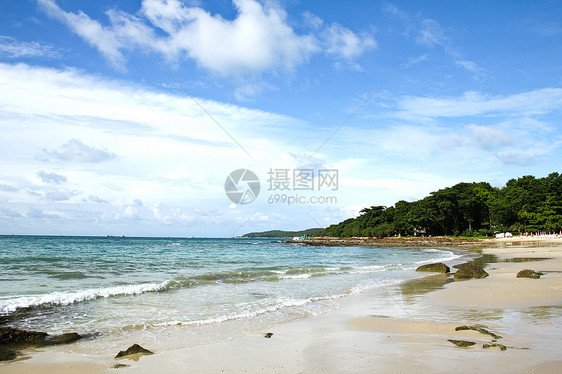 萨米德岛 雷永 泰国岩石天堂天空绿色水平旅行石头黄色假期热带图片