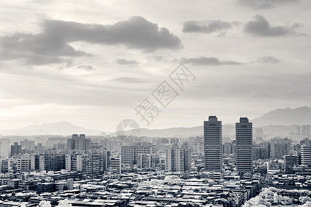 黑色和白色城市风景森林摄影红外线市中心首都旅行商业植物摩天大楼天空图片