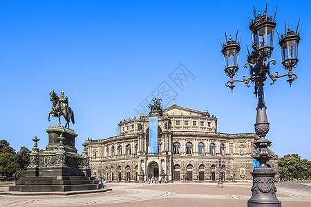 德累斯顿吸引力雕塑正方形世界房子纪念馆历史地标灯笼剧院图片