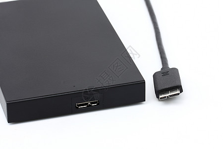 USB 隔离的USB电缆和白色背景的USB港USB笔记本口袋磁盘贮存桌面电缆硬件数据闪光驾驶工具图片