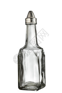 旧空瓶餐厅体积回收白色液体玻璃瓶子包装水晶空白背景图片