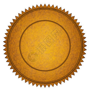 金海豹金牌徽章印章圆圈金子印模证书标签空白荣誉背景图片