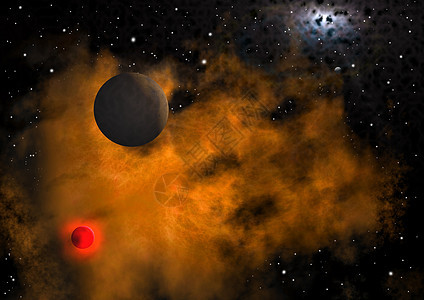 空间中的遥远行星灰尘星系星云场地星座渲染敬畏气体图片