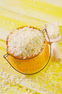 原稻收获黄麻帆布种子勺子文化玉米午餐美食木头图片