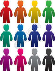 色彩多彩的男性符号图片
