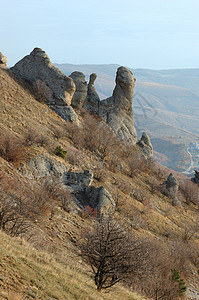 Demirji山 幽灵谷闻名的乌克兰自然保护区图片