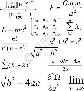 数学和物理矢量公式 多层 可编辑图片