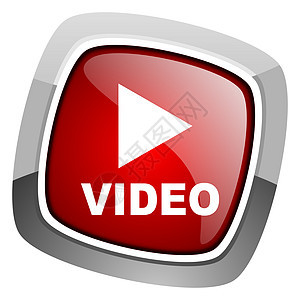 视频图标互联网照片电影相机正方形艺术商业合金电视红色图片