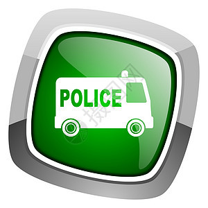 警用图标网络车辆汽车商业控制警笛服务正方形犯罪权威图片