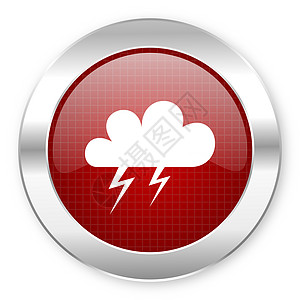 暴雨图标商业互联网红色天气预报风暴晴雨表预测合金多云图片