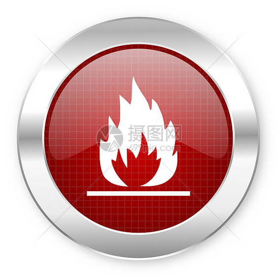 火焰图标商业火球互联网钥匙燃烧烧烤警报网络篝火加热图片