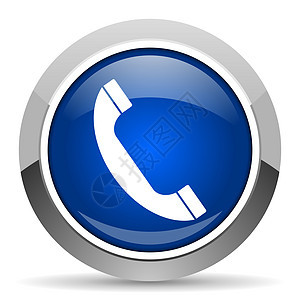 电话图标按钮蜂窝地址互联网商业网络蓝色手机细胞合金图片
