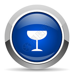 玻璃图标酒吧合金钥匙蓝色餐厅网络酒精按钮香槟互联网图片
