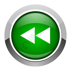 滚动图标导航玩家录音机绿色读者按钮网络音乐喷射倒带图片
