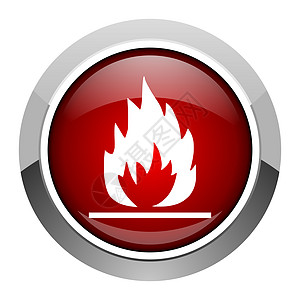 火焰图标壁炉加热烧伤圆圈警报网络钥匙烟花烧烤按钮图片