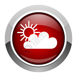 天气预报图标商业圆圈互联网按钮晴雨表合金横幅钥匙气候红色图片