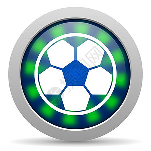 足球足球图标体育场团队圆圈锦标赛冠军钥匙蓝色绿色杯子活动图片