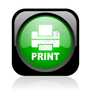 打印黑绿色平方网络灰色图标报纸菜单工具商业横幅钥匙印刷外设机器网站图片