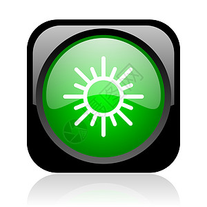 太阳和绿平面网的灰色图标晴天横幅预测钥匙网络商业天气网站温度绿色图片