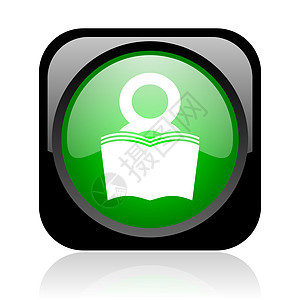 黑绿色平方网络灰色图标知识图书馆书人商业学习文章菜单字典学校钥匙图片