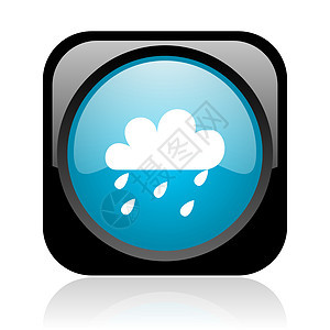 黑白和蓝方网络光亮的图标风暴钥匙互联网晴雨表气候按钮天气气象商业蓝色图片