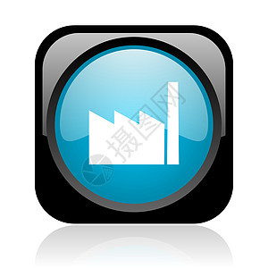 黑色和蓝方网络灰色图标实业家网站金属工程工厂互联网菜单技术生产产品图片