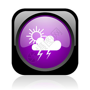 天气预报黑紫和紫色广场网络光亮图标钥匙预报气氛气象按钮商业互联网温度风暴多云图片