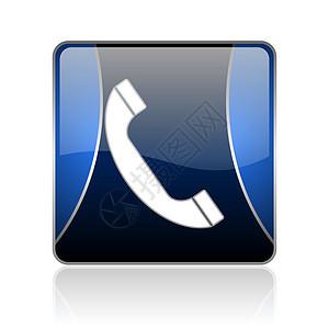电话蓝方网络闪光图标标识钥匙讲话地址商业按钮手机白色服务网站图片