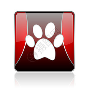 红方网路光亮的图标正方形互联网网站食物动物猎人钥匙老乡人行道标识图片