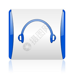 蓝方网络闪光图标正方形商业电话麦克风标识按钮耳机打碟机钥匙网站图片