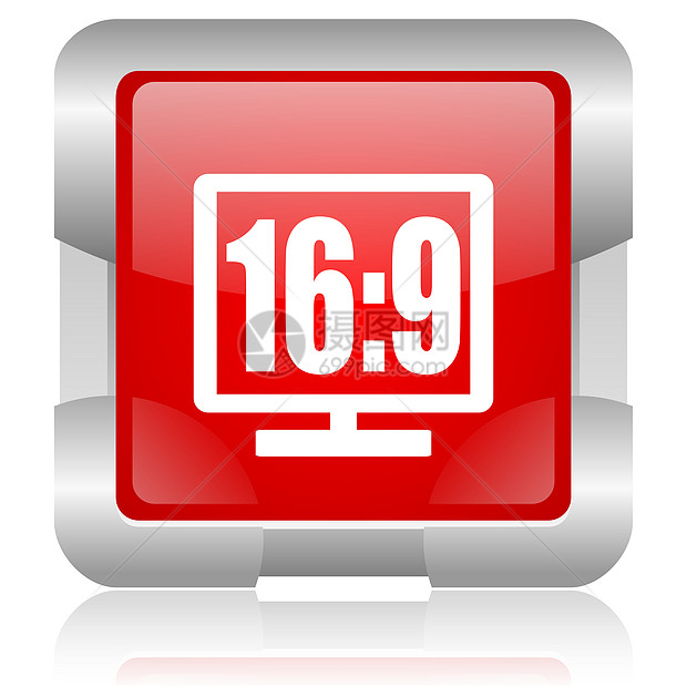 16 9 个显示红方网格灰色图标手表电影网站商业视频居住屏幕红色日程网络图片